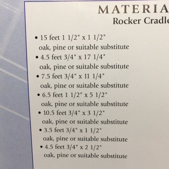 U-Bild Woodworking Plans for Rocker Cradle Combination 644 - Picture 6 of 8